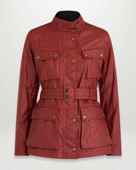 Veste Cirée Belstaff Femme Fieldmaster Rouge Coton France SO6410785